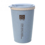 Double-layer Wheat Straw Cup with Vent Hole Watercup Thermal Insulation Environmental Protection Handy Coffee Cup Mug Leak-proof