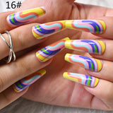 2022 Reusable Press On Nails Wholesale Bulk Supplier Stick-on Nails Set French Fingernail Fake With Designs