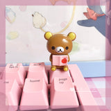 1Pc Personalized Cute Bear PBT Keycap Mechanical Keyboard Gaming Decoration Gift Custom DIY Cartoon Anime Key Caps Accessories