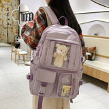 Women Cotton Backpack Men Lovers Travel Mochila College Girl School Bag Femal Cool Laptop Bagpack Student Cute Bookbag