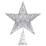 Christmas Tree Top Star Merry Christmas Decorations for Home Shiny Gold Powder Five-pointed Star New Year Gift Navidad Ornament