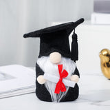 Hong Kong Love Graduation Season Black Doctorial Hat Faceless Doll Cute Doll Puppet Festival Gift Decoration Wholesale