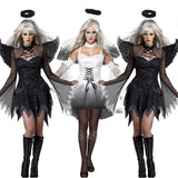 Halloween Carnival Cosplay Costumes for Women Adult Demon Scary Devil Angel Party Disfraz Funny Playsuit Ghost Bride Dress