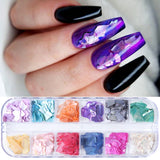 Butterfly Nail Glitter Powder Laser Sequins Holographic Butterfly Nail Charms Shiny Flakes Spangles Gel Polish Manicure GL1558