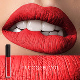 Xpoko Matte Lipgloss Sexy Liquid Lipstick Matte Long Lasting Waterproof Cosmetic Beauty Keep 24 Hours Makeup Lipgloss