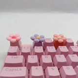 Personalized Flower Model Keycaps ESC Cherry Custom Keycap Cute Pink Stereo Mechanical Keyboard Caps Accessories PBT Diy Key Cap