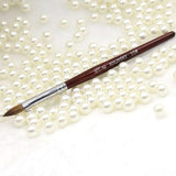 100% Pure Kolinsky Acrylic Oval Nail Brush Liquid Powder Nail Art Brush Choose Size