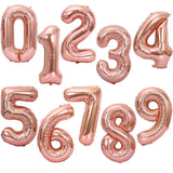 Xpoko 32/40Inch Giant Foil Number Balloons Air Helium Figures Wedding Adult Kids Birthday Party Decoration Supplies 0-9 Digital Globos