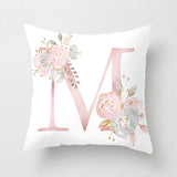 Xpoko Custom Pink Letter Decorative Cushion Cover Wedding Party Decoration Wedding Decorative Pillow Party Supplies Wedding Ornaments