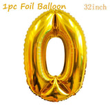 30 40 50th Birthday Party Decorations Adult Happy Birthday Balloons 30 Years Wedding Anniversary Birthday Decor Party Supplies