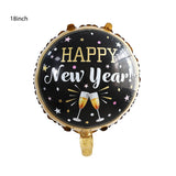 2022 Balloons Gold Silver Number Foil Baloons Happy New Year Aluminum Balloon Merry Christmas 2021 New Year Eve Party Decor Noel