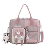 Kawaii Women Backpack Cute School Bags for Teenage Girls Waterproof Travel Bagpack Ladies New Fashion Shoulder Mochila