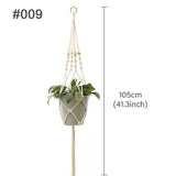 Handmade Macrame Plant Hanger Flower Pot Hanging Planter Basket Support for Flower Stands Wall Hangers Garden Balcony Decoration