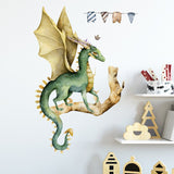 Cartoon Dinosaur Wall Stickers for Kids Room Nursery Wallpaper Decoration Removable Vinyl Self-adhesive Sticker Home Decor