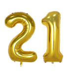 40inch Gold Balloon Banner 16 18 21 30 40 50 Birthday Party Decoration Adult Birday Letter Number Foil Balloon Kids Globos