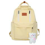 Fashion Lovers Bookbag Student School Bag Multi Pocket Women Travel Rucksack Girls Men Laptop Mochila Cotton Backpack