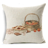 Xpoko Thanksgiving Pillow Cover Pumpkin Cushion Cover Linen Farmhouse Decor Pillow Case Home Decor Sofa Car 45CM*45CM