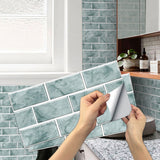 6/12PCS Retro Brick Pattern Stickers for Kitchen Backsplash Tile Countertop Decoration Oil-proof Waterproof Decals Home Decor