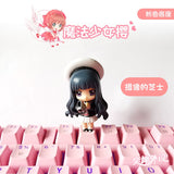 Custom PBT Pink Keycap Personality Kawaii Mechanical Keyboard Keycaps For Beautiful Girl Cute Cartoon Anime Modeling Diy Key Cap