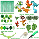 Dinosaur Party Supplies Little Dino Party Theme Decorations Banner Balloon Set for Kids Boy 1st Birthday Party Baby Shower decor