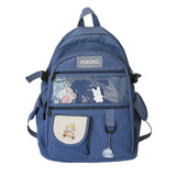 Women Backpack Ladies Kawaii For Teenager Cute Cotton Student Schoolbag High Capacity Laptop Bag Girl Bookbag Mochila