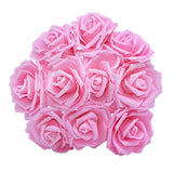 Xpoko 10/20/30Pcs 8Cm Artificial PE Foam Rose Flowers Bridal Bouquets For Wedding Table Home Party Decorations DIY Scrapbook Supplies