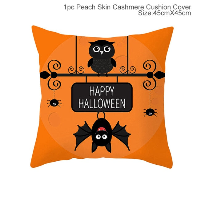 Xpoko Halloween Decoration For Home Cartoon Pumpkin Bat Ghost Pillowcase Horror Halloween Party Supplies Accessories Haloween Ornament