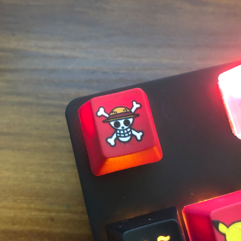 1Piece Pbt Artisan Keycaps For Mechanical Gaming Keyboard Caps Accessories Custom Diy Cute Kawaii Cartoon Anime ESC DIY KeyCap