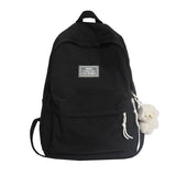 Fashion Women Backpack Waterproof Nylon For Teenager Student Schoolbag Teenage Girls Men Black Travel Mochila Rucksack