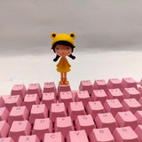 Diy Key Caps Anime Cute Girl Personalized Cartoon Kawaii Keycap Pink Stereo Cute Custom Cherry Mx Mechanical Keyboard Keycaps