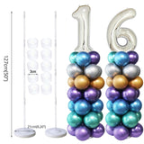 Xpoko Adult Birthday Decorations Balloon Stand Ballons Arch Stick Holder 1St Birthday Party Decorations Kids Baby Shower Wedding Decor