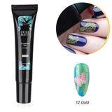 8ml Stamping Gel Neon Green Gold Black Gel Paint Stamping Nail Art Semi-Permanent Varnish Nail Templates Polish Designs GL1916-2