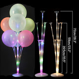 Xpoko back to school  7 /11/19Tubes Balloon Holder Column Confetti Balloons Stand Stick Balons Happy Birthday Balloons Decorations Wedding Ballon Deco