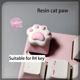 Handmade Customized Cat Claw Keycaps For Mechanical Keyboard MX Switch Personality Resin Keycap R4 Key Cap Gaming Accessories