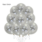 2022 Balloons Gold Silver Number Foil Baloons Happy New Year Aluminum Balloon Merry Christmas 2021 New Year Eve Party Decor Noel