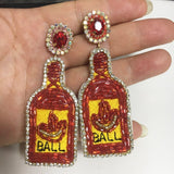 Xpoko Drop Earrings Geometric Beads Big Bottle Earrings For Women Girls Party Jewelry Gifts Big Earrings For Women 2022 Drop Earrings