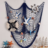 Xpoko Mermaid Fish Net Under The Sea Mermaid Birthday Party Decorative DIY Hanging Ornaments Summer Beach Tropical Party Wedding Deco