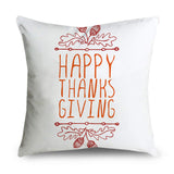 Xpoko Thanksgiving Day Cushion Cover Pumpkin Cartoon Pillow Covers Home Decorative Pillows For Sofa/Car Throw Pillow Covers  45X45CM