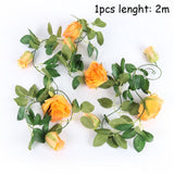 Xpoko 10-40Cm Baby Shower Flowers Hoop Garland Wreath Artificial Plants Rattan Fake Flower Home Garden Decoration Wedding Decorations