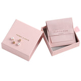 Wholesale 500Pcs/Lot Custom Sized Paper Jewelry Packaging Boxes For Necklace Bracelet Earrings Ring Drawer Sliding Box With Logo