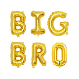 6pcs/lot 16 inch Big Sis Big Bro Mylar Letter Balloons Baby Announcement of Big Brother or Big Sister Background decorations