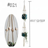 Back to School Hot Sales 100% Handmade Macrame Plant Hanger Flower /Pot Hanger For Wall Decoration Countyard Garden