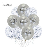 2022 Balloons Gold Silver Number Foil Baloons Happy New Year Aluminum Balloon Merry Christmas 2021 New Year Eve Party Decor Noel