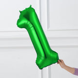 32inch Green Number Foil Balloons Helium Wild One Birthday Party Decorations Big Number Balloon Baby Shower Baloon Home Decor