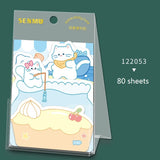 back to school 80 sheets Creative Sticky Notes Cartoon Animals Sticker Bookmarks Memo Pad Sticky Notepaper Stationery Office School Supplies