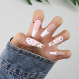 2022 Reusable Press On Nails Wholesale Bulk Supplier Stick-on Nails Set French Fingernail Fake With Designs