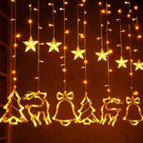 Christmas Led Garland Curtain String Light Merry Christmas Decor For Home 2021 Cristmas Ornament Xmas Navidad Noel Gift New Year