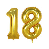 40inch Gold Balloon Banner 16 18 21 30 40 50 Birthday Party Decoration Adult Birday Letter Number Foil Balloon Kids Globos