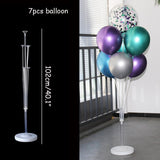 Xpoko back to school  7 /11/19Tubes Balloon Holder Column Confetti Balloons Stand Stick Balons Happy Birthday Balloons Decorations Wedding Ballon Deco