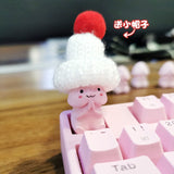 1Piece PBT Cute Keys Keycaps For Mechanical Keyboard Caps Accessories Pink Cartoon Anime  Custom Artisan Kawaii Diy ESC KeyCap